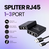 RJ45 Splitter 1-3 Ports 1000Mbps Ethernet 1 To 3 Splitter Adapter RJ45 Splitter Adapter 1-3 Ports