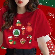 Christmas T-shirt for Women - Cotton, Sizes S-5XL