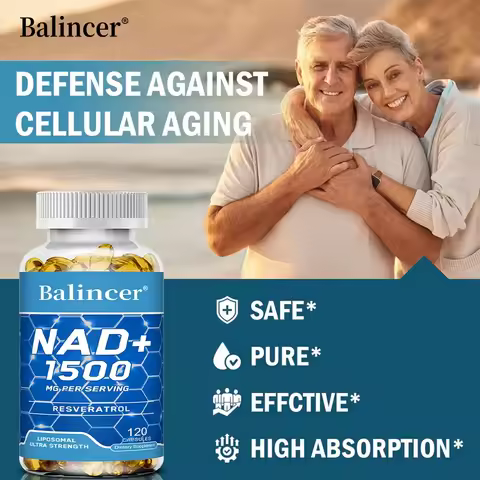 NAD+ Nicotinamide Adenine Dinucleotide - Anti-aging, Supports Cell Health, Boosts Immune System, Boo