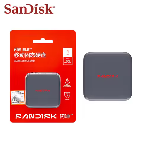 SanDisk E11 ELE Portable External SSD Solid State Drive 1TB 2TB 400MB/s Type-C USB 3.2 High Speed Sl