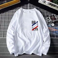 BRLYN NYC XS-3XL T SHIRT LENGAN PANJANG PEREMPUAN BAJU LENGAN PANJANG LELAKI TSHIRT WOMAN T SHIRT MEN MUSLIMAH VIRAL