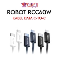 ROBOT DATA CABLE RCC60W C TO C 60WATT FAST CHARGER.