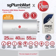 Rheem Classic Electric Storage Water Tank Heater 25 40 55 Litres Slim Series EHG25S EHG40S EHG55S