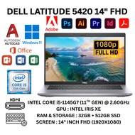 Dell Latitude 5420 Laptop | i5 11th Gen | 14" FHD | 32GB RAM | 1TB SSD | Win 11 | 1 YEAR WARRANTY | 