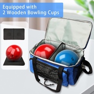 Double Ball Portable Bowling Bag Can Be Carried Cross-body Portable Easy to Carry Two Ball Spinner B