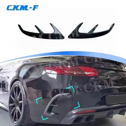 Rear Bumper Air Vent Trims Spoiler Car Body Kits for Mercedes Benz S Class W217 C217 S63 65 AMG Coup
