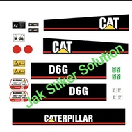 Dozer Cat D6G Decal Sticker Caterpillar