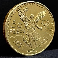 Mexican Retro Commemorative Coin Golden Eagle 50pes Play Foreign Commemorative Medal Craft 38mmM2512