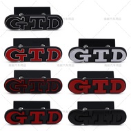 Volkswagen GTD Front Grille Emblem Retrofitting Metal Car Front Logo