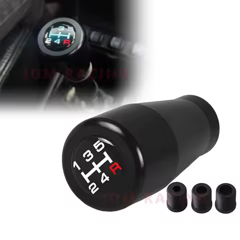 Universal 5 Speed Manual Transmission Short Throw Gear Shift Knob Head 7cm Stylish Aluminum Shifter