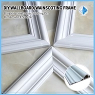 (4cm/8cm) 1.5M PVC Wainscoting Skirting Trim | White Wall Panel Moulding | Frame Border DIY Deco fra