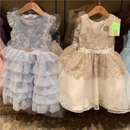 十九車童裝香港迪士尼 灰姑娘貝兒公主 女兒童連身裙紗裙蓬蓬裙演出禮服裙子洋裝