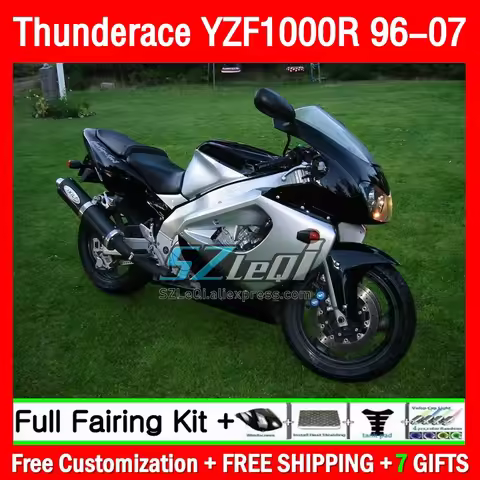 Body For YAMAHA Thunderace YZF1000R YZF 1000R 1000 R Silver black 198Q1.29 YZF-1000R 96 97 98 99 00