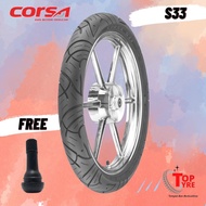 Standard Motorcycle Tires RING 17 // CORSA S33 80/90-17 TUBELESS // SATRIA FU Motorcycle Tires, SUPR