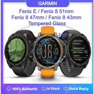 < 2pcs > Garmin Fenix E / Fenix 8 Solar 51 41mm / Fenix 8 47 51 43mm Screen Protector HD Tempered Gl
