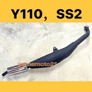 STD RACING Y110 / SS2 Exhaust Standard Open Racing Ekzos EXZOS MUFFLER CHAMBER PIPE Y110 SS110 (NEW)