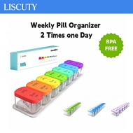 Extra Large Weekly Pill Organizer, BPA Free XL Pill Box 2 Times a Day, 7 Day AM PM,A-273