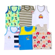 6pcs/3pcs Sando Tops Cotton for Baby Boy Infant 0-9 months old