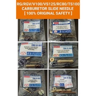 SUZUKI V100/VS125/RG/RGV/RC80/TS100/TS125 [ 100% ORIGINAL SAFETY ] CARBURETOR SLIDE NEEDLE SET