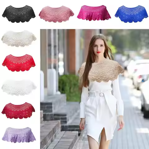 Lace Hollow Sunscreen Shawl Sun Protection Shawl Embroidered Sunscreen Shawl Wrap Bridal Neck Wrap T