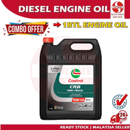 S2U Castrol CRB Mini Truck 15W40 CH4 7.5L Diesel Engine oil Light Truck Hilux 4WD Minyak Hitam Lori 