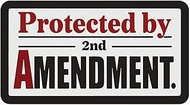 AK- Protected by 2nd Amendment Gun Rights 2a Molon Labe FA - Vinyl Sticker Waterproof Decal for Car