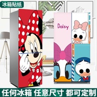 #2024电冰箱贴画自粘米老鼠米妮电冰箱贴纸自粘双开,, 2024 Refrigerator Stickers Self-Adhesive Mickey Mouse Minnie Refrigerat