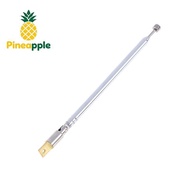 [Pine-t] 1Pc 37cm 5 Section Telescopic Stainless Steel AM FM Radio Universal Antenna