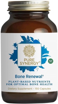 HŨ 150 VIÊN TÁI TẠO XƯƠNG Pure Synergy Bone Renewal Vitamin D3 K2 Magnesium - THỰC VẬT TỰ NHIÊN & No