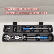 [7 IN1 SET]  TORQUE WRENCH SWITCH SPANNER +SOCKET DRIVE HEAD-INTERCHANGEABLE INSTALL NUT AIRCOND PIP