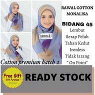 [CLEARANCE STOCK]BAWAL COTTON PRINTED MONALISA -BAWAL-HIJAB-MUSLIM FASHION-bawal cotton printed-bawal cotton murah