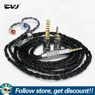 สายหูฟังโทรศัพท์ K-24 CVJ กับ Mmcx/qdc /C/s/ 0.75Mm/0.78Mm สายหูฟังอะไหล่พินที่มีแจ็คเปลี่ยนได้3.5Mm