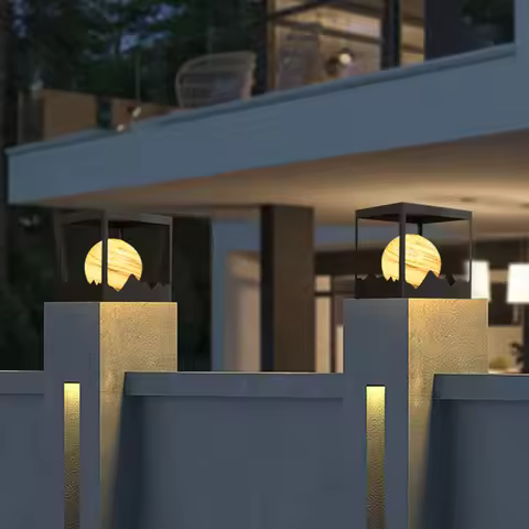 Outdoor column lights solar LED column lights non solar lights outdoor garden decorations outdoor ga