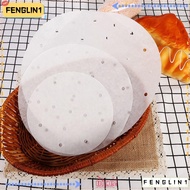 FENGLIN 50pcs Dim Sum Paper Cookware Round White Cooking Tools