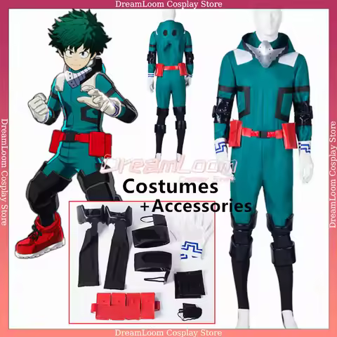 Anime My Hero Academia Cosplay Midoriya Izuku Deku Battle Cosplay Halloween Carnival Costume Unisex