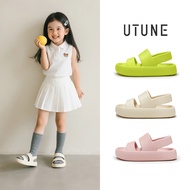 UTUNE Children Sandals Soft EVA Slippers Thick Sole Garden Beach Boys Girls Two Strap Slippers