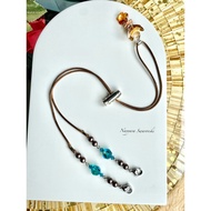 Strap Swarovski Austria Brown Mask ConnectorTALI