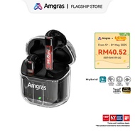 Amgras Future II Pro Bluetooth Earphone Transparent ENC Targeted Environment Noise Cancelling PureNo