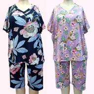 4XL-6XL Printed V Neck Shirt and Tokong Terno Set Coordinates for Women Plus Size Outfit Woman Set