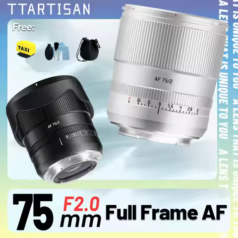 TTArtisan 75mm F2 AF Auto Focus Prime Fixed Focus Full Frame Lens for Fuji X Nikon Z Sony E FE Z6II 
