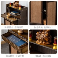 Buddha Shrine Altar Buddha Shrine Home Altar Cabinet God of Wealth Cabinet Worship Table Shrine New Chinese Style Clothe