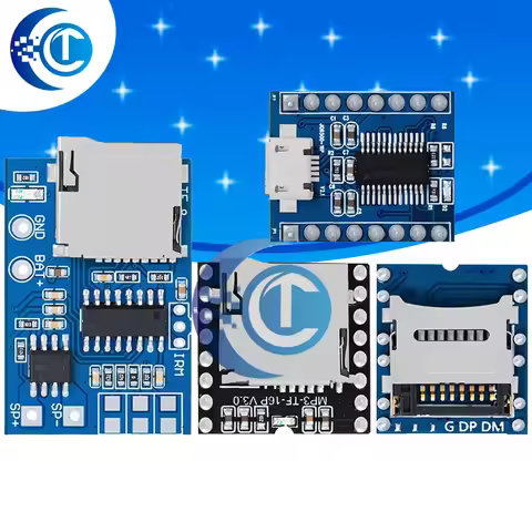 JQ6500 WTV020 GPD2846A JQ6500 Mini MP3 Player Module TF Card MP3 Sound Module Voice Module For Ardui
