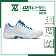 Asics Gel-Dedicate 7 Women Shoes In White Blue - Tennis, Badminton, Multi-Purpose Low Neck Ball Flexible Hugging Feet