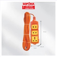 Ổ cắm điện chịu tải cao Sopoka ổ điện chịu tải cao ổ cắm đấu dây sẵn lõi sứ chống cháy chống vỡ. Bảo