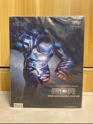 [現貨] Comicave MK38 Iron Man IGOR 1/12 合金可動模型 (額外贈送2粒電池)