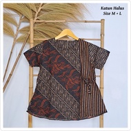 blouse batik wanita lengan pendek modern Batik sekolah