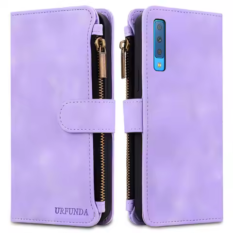 For Coque Samsung Galaxy A7 2018 Case Leather Flip Wallet Cover For Samsung A7 2018 Case A 7 2018 A7