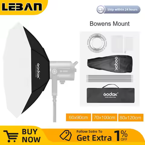 Godox 95cm 120cm 140cm Octagon Softbox Flash Speedlite Studio Photo Light Soft Box with Bowens mount