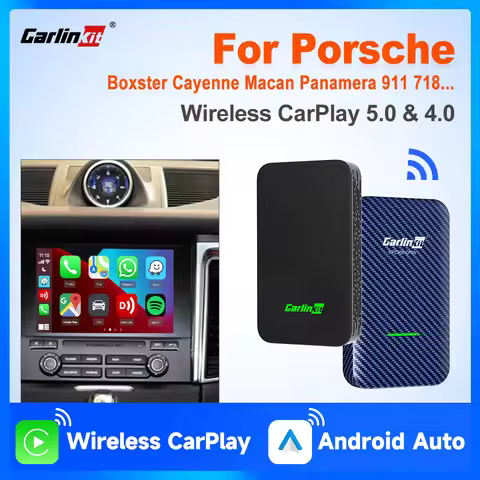 CarlinKit 5.0&4.0 Wireless Android Auto CarPlay Adapter Auto-Connect For Porsche Panamera 718 Macan 