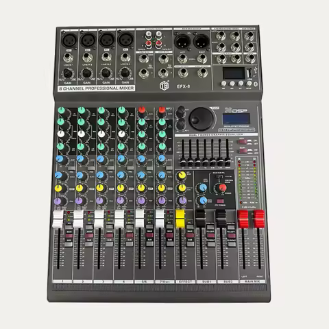 Dj Controller Console Digital Professional Karaoke Mixer Amplifier Sound Audio System Miniature Audi